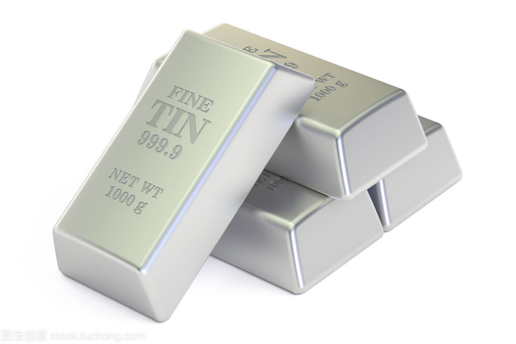 錫錠,3d 渲染